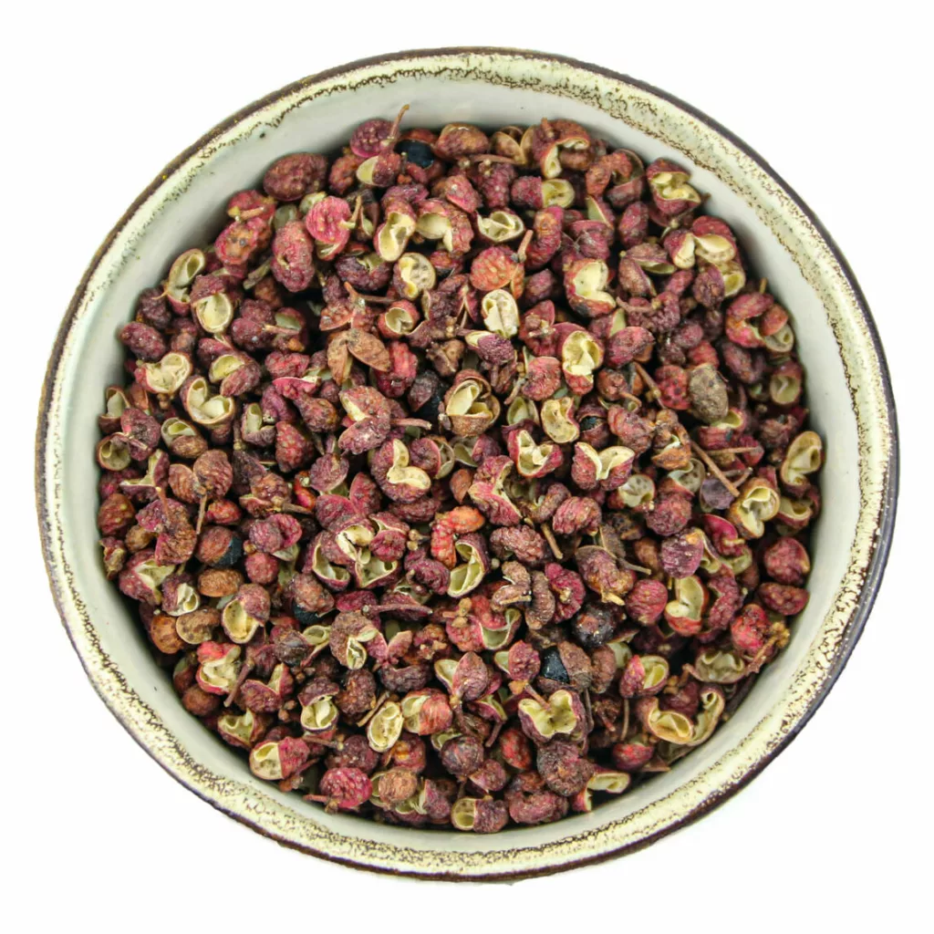 Poivre de Sichuan (fagara) en coupelle